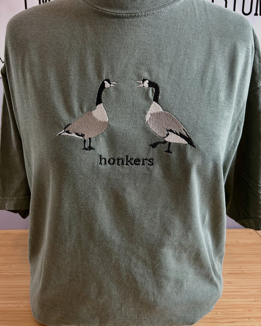 Embroidery Geese 'honkers'