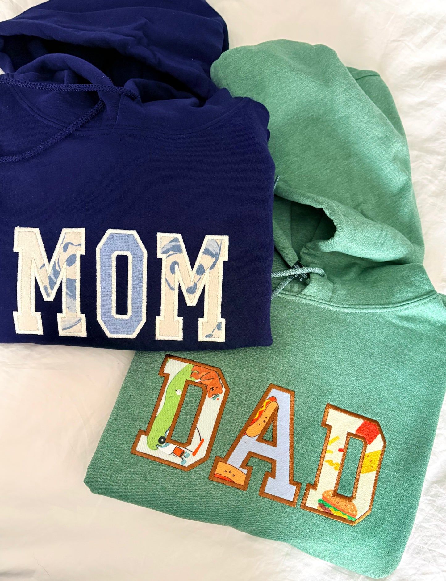 Keepsake MOM or DAD Embroidery Applique
