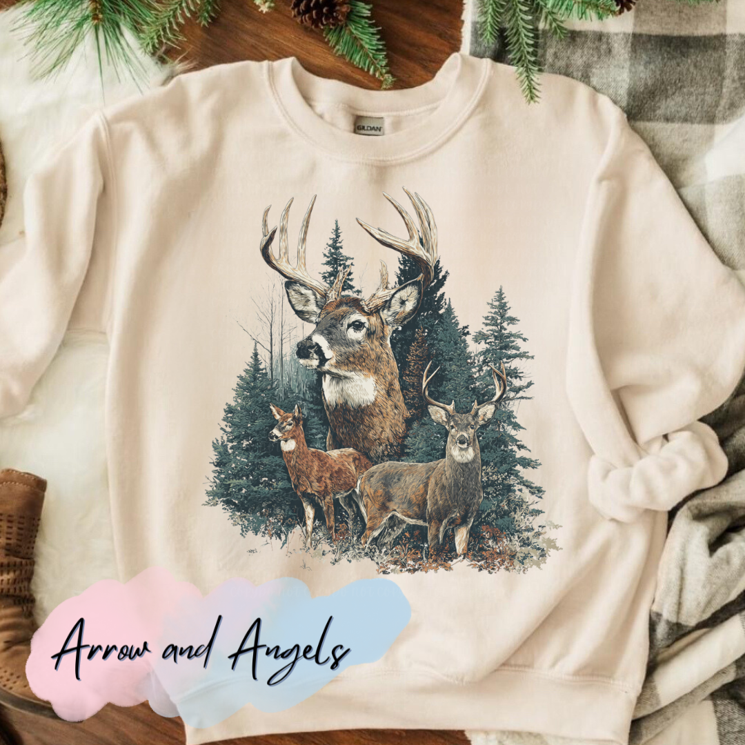 90's Vintage style Deer