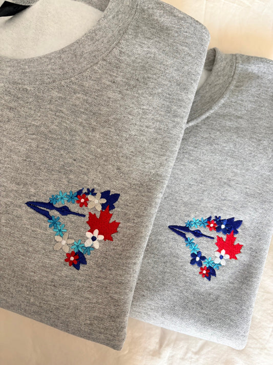 Sporty Bird - Flower Embroidery