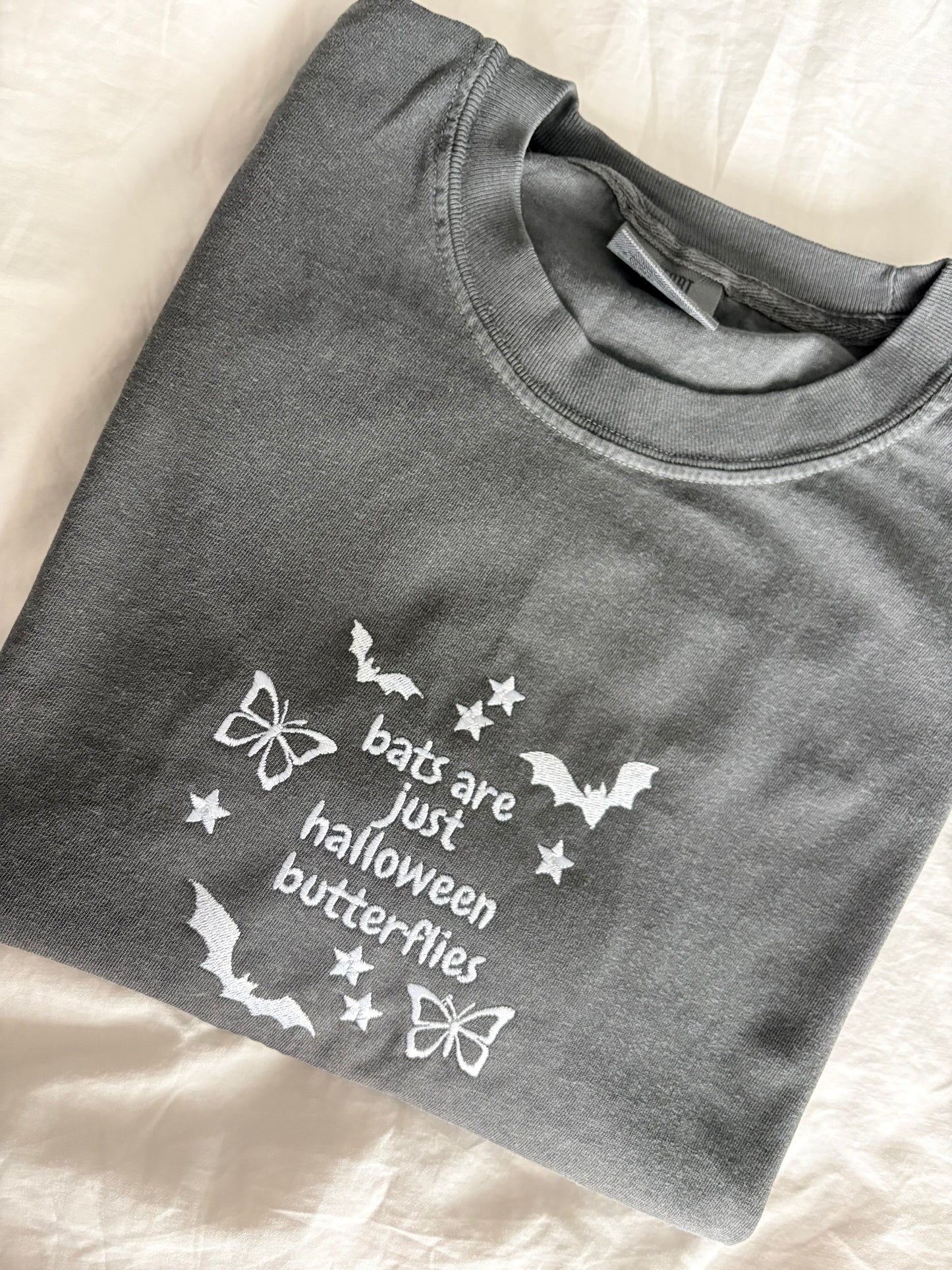 Bats are Halloween Butterflies embroidery