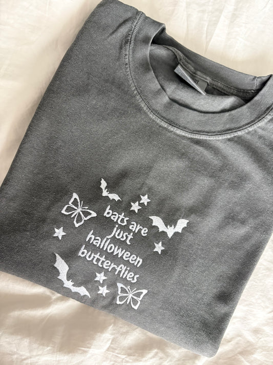 Bats are Halloween Butterflies embroidery