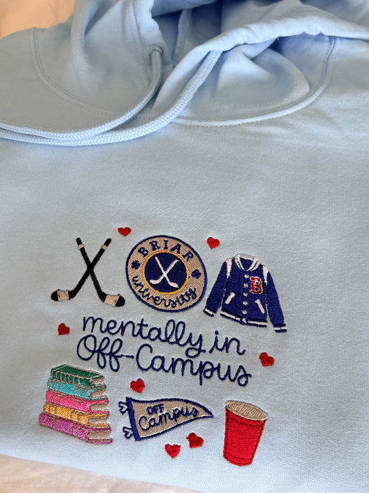 Hockey Romance embroidery