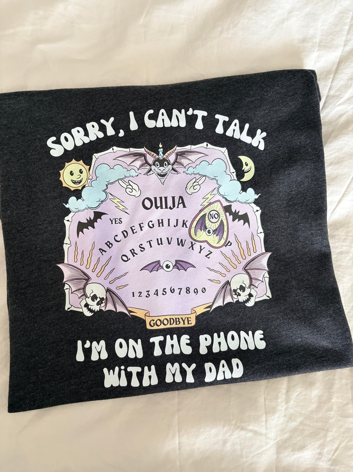 dead dad in colour - dark humour