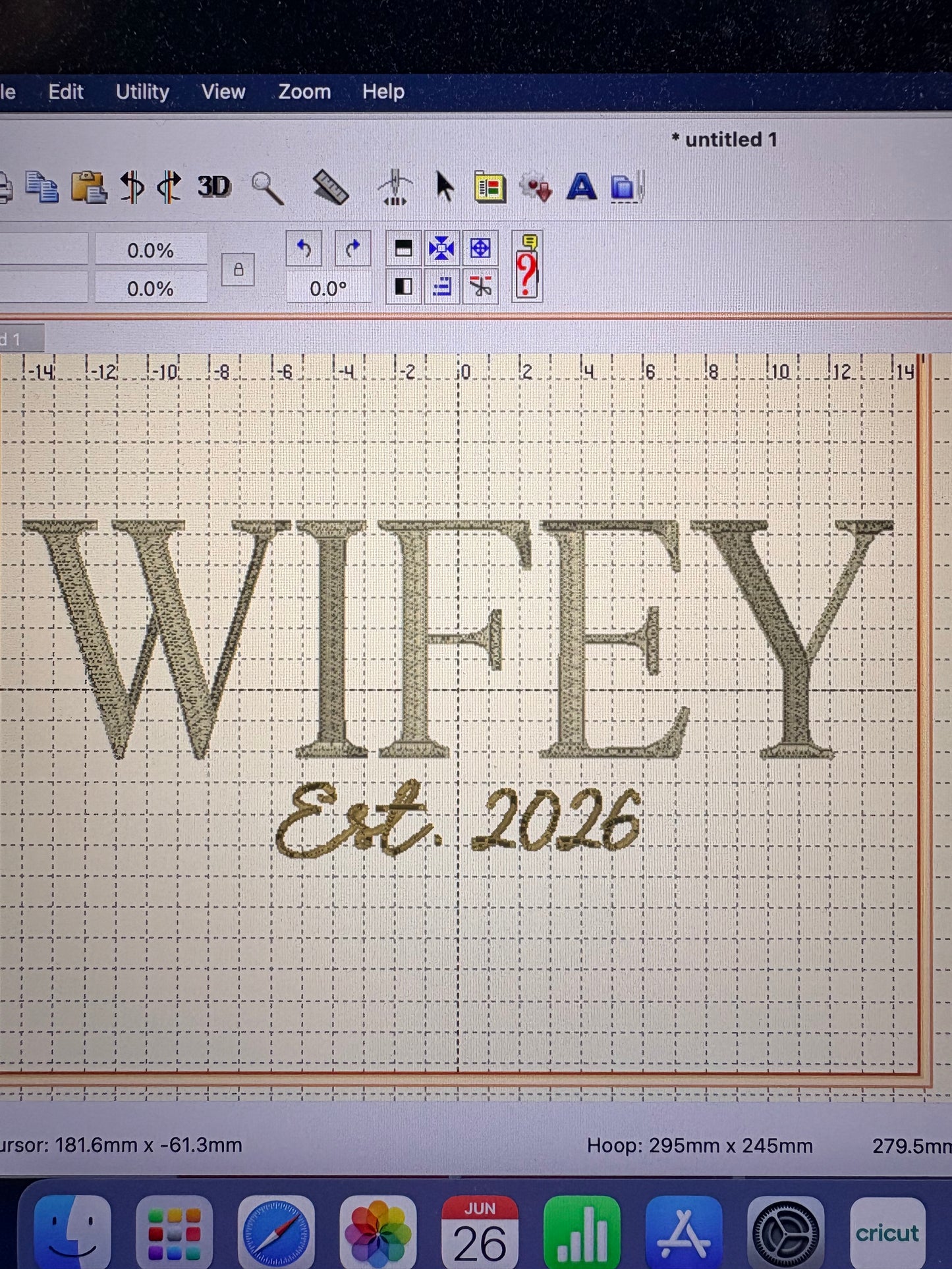 Bride or Wifey Embroidery