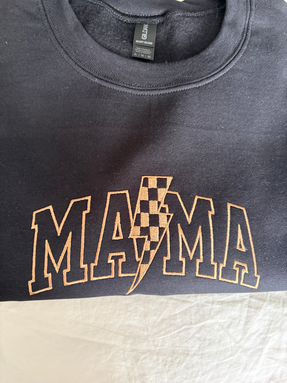 Mama Lightingbolt Embroidery