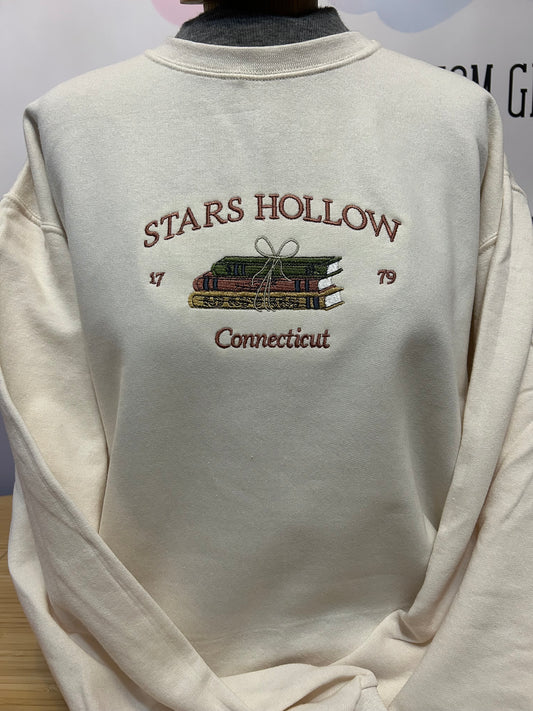 Stars Hollow books Embroidery