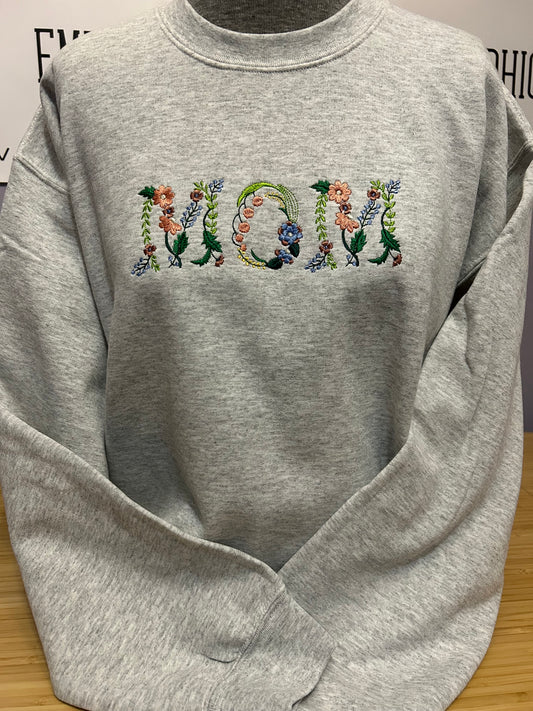 Embroidery MOM floral