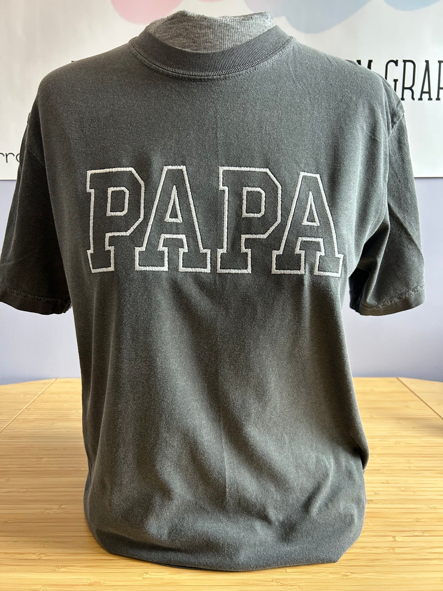 Dad or Papa Embroidery or Appliqué