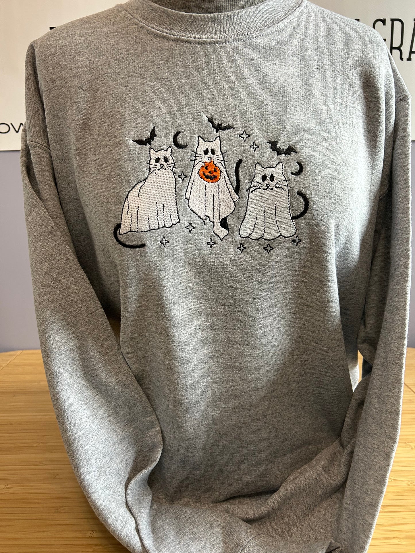 Embroidery 3 Ghost Cats