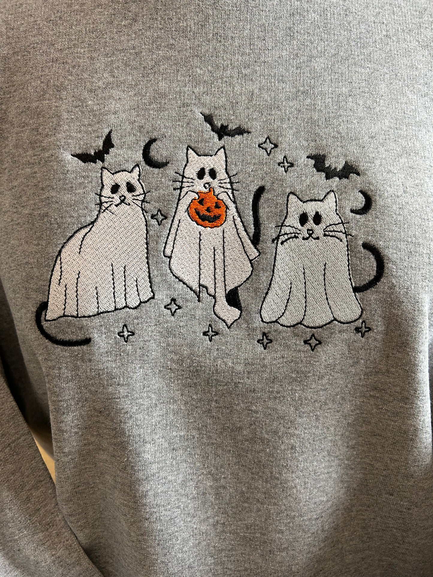 Embroidery 3 Ghost Cats
