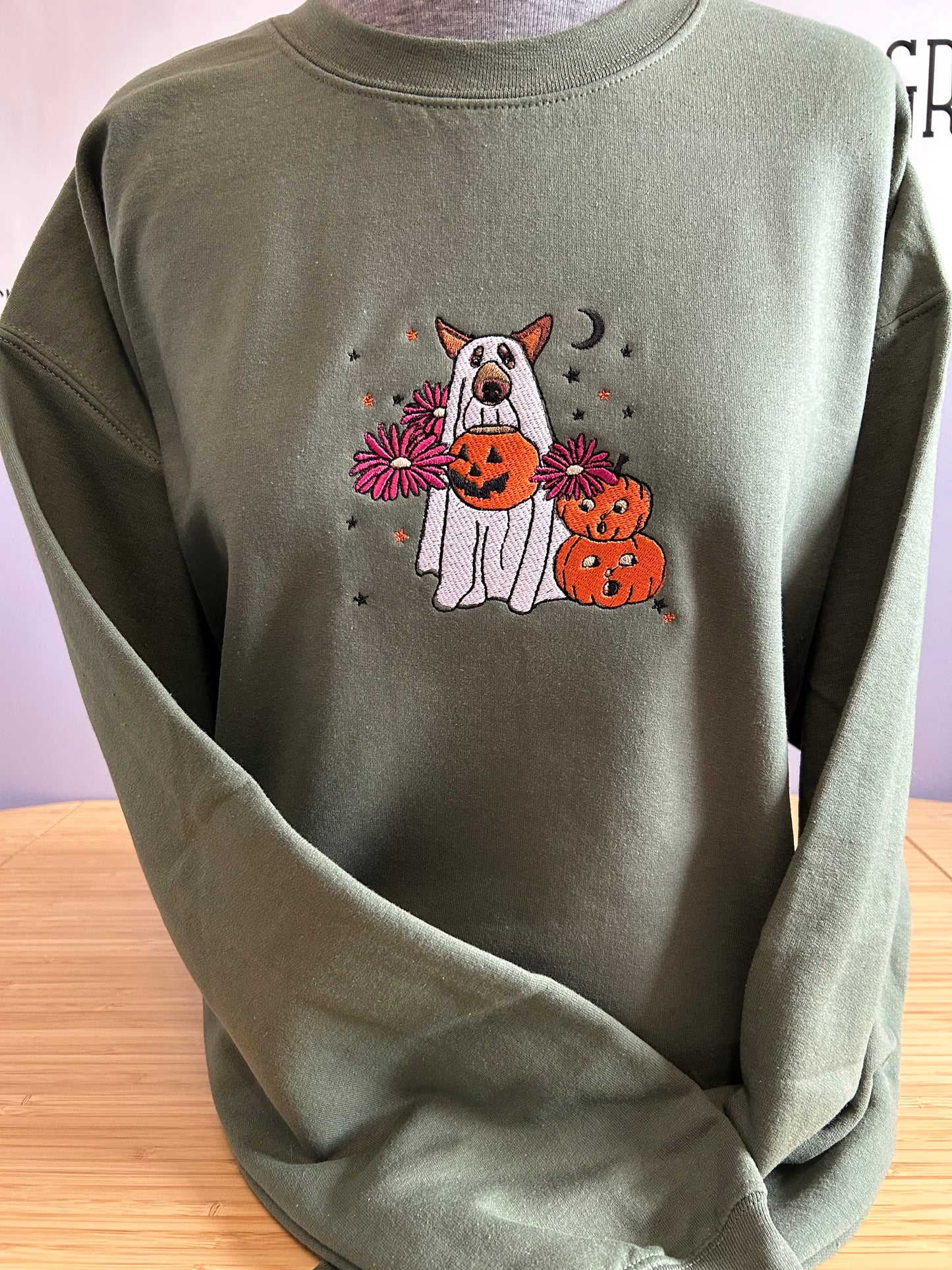 Embroidery Ghost Dog