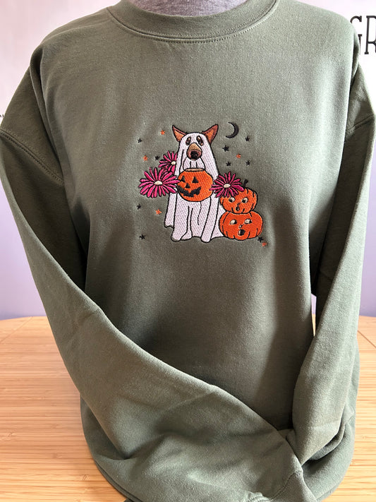 Embroidery Ghost Dog