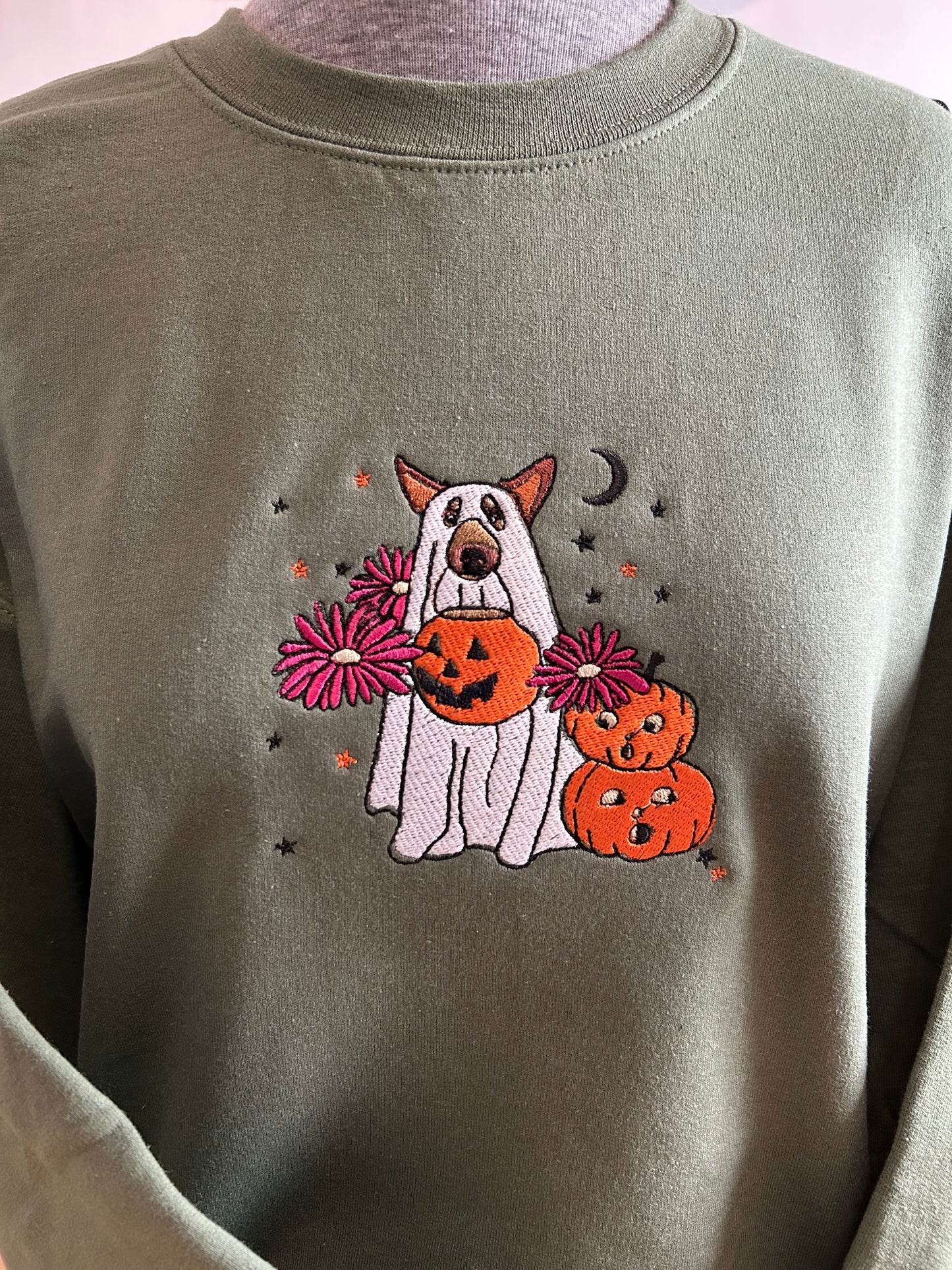 Embroidery Ghost Dog