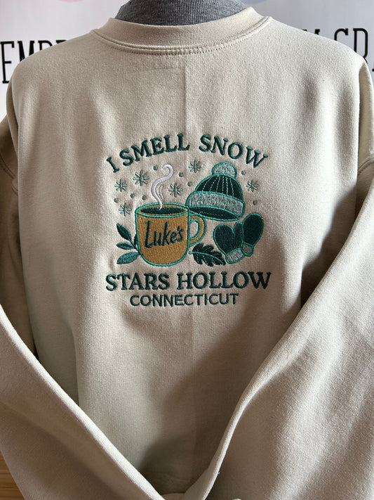 I smell Snow Embroidery