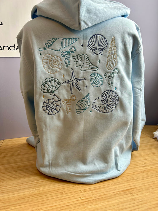 Seashells and Bows Embroidery