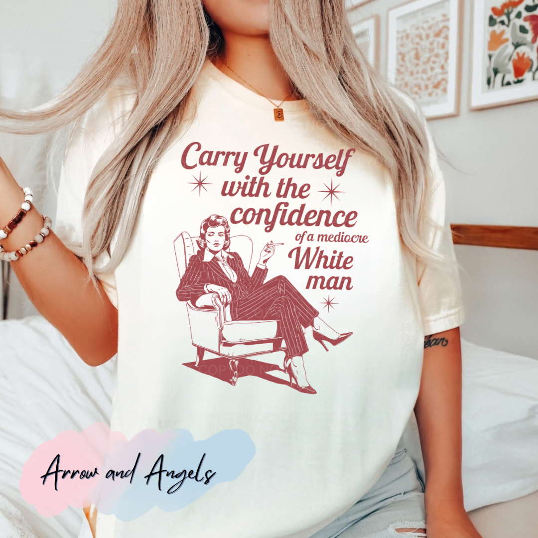 confidence of a white man