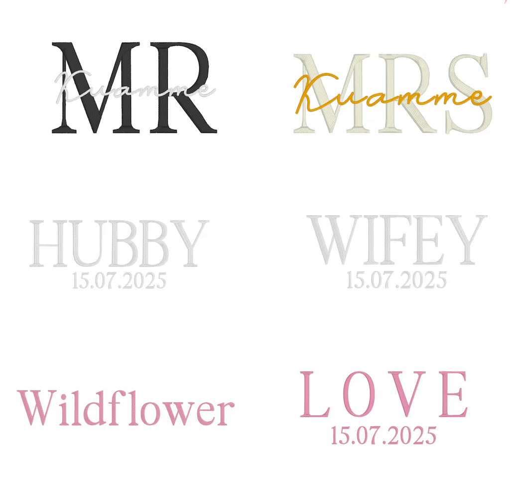 Bride or Wifey Embroidery